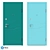 Sleek Hi-Tech Entrance Door - HT-131 3D model small image 4