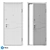 Sleek Hi-Tech Entrance Door - HT-131 3D model small image 5