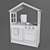 Farmhouse Fun Play Kitchen 3D model small image 4