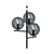 Sleek Grey Pendant Light 3D model small image 1