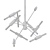 Sleek Tubular Chandelier 3D model small image 2