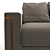 Luxurious Fendi Casa Montgomery Loveseat 3D model small image 4