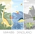 DinoLand Wallpaper Panel: Vibrant & Customizable 3D model small image 1