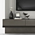 Modern TV Wall Unit with 65" Inch TV 3D model small image 2