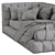 Corner Lounge Upholstered Bed: Baldwin Collection 3D model small image 5