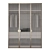 Spacious Edit Poly Cupboard 1800x2400x600mm 3D model small image 2
