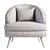 Modern Armchair: Perfect Blend of Style and Comfort 3D model small image 5