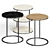 Elegant Meridiani Pek Coffee Tables 3D model small image 1