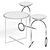 Sleek Giro & Holy Day Coffee Tables 3D model small image 2