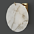 Marble Disk Wall Lamp 3D model small image 2