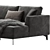 Elevate Your Comfort with Meridiani Louis Up Sofa 3D model small image 2
