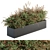 166-Piece Outdoor Plant Set: Plant Box Bush 3D model small image 1