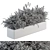 166-Piece Outdoor Plant Set: Plant Box Bush 3D model small image 5