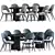 Modern Dining Chairs Set 3D model small image 1