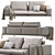 Modern Lifesteel Sofa: Elegant & Versatile 3D model small image 2