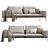 Modern Lifesteel Sofa: Elegant & Versatile 3D model small image 4