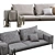 Modern Lifesteel Sofa: Elegant & Versatile 3D model small image 5