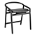 BRIONI Woak Stool - Sleek and Functional 3D model small image 1