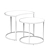 Modern Set of 2 Bast Side Tables 3D model small image 2