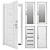 Sigma Luxe White - Elegant Steel Apartment Door 3D model small image 1
