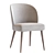 Elegant Wood and Upholstered Chair 3D model small image 2