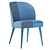 Elegant Wood and Upholstered Chair 3D model small image 5