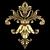 Luxury Gold 3D Decorative Ornaments 3D model small image 5