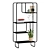 Vintage-Inspired Metal Bookcase 3D model small image 1