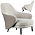 Elegant Gina Armchair: Order now! 3D model small image 1