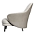 Elegant Gina Armchair: Order now! 3D model small image 3