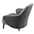 Elegant Gina Armchair: Order now! 3D model small image 4