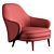 Elegant Gina Armchair: Order now! 3D model small image 5