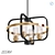 Seema 5-Light Geometric Chandelier 3D model small image 1