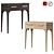 Modern Wood Console with 2 Drawers 3D model small image 1