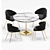 Elegant Kinley Dining Set 3D model small image 5