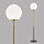 Jugen Floor Lamp: Sleek Design & Illuminating Ambiance 3D model small image 2
