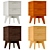 Scandinavian Style 2-Drawer Cabinet 3D model small image 3