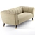 Luxurious Beaumont Velvet Sofa by Meridian Furniture 3D model small image 4