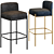 Elegant Inna Bar Stool: Upgrade Your Decor 3D model small image 1