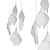 Elegant GINKGO Pendant Lamp 3D model small image 4