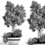 Outdoor Oasis Plant Set 3D model small image 5