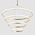 Elegant Halo Chandelier: Brass Beauty 3D model small image 1