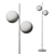 Elegant 2-Light Jugen Floor Lamp 3D model small image 3