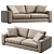 Sitka Boreal Gray Sofa: Modern Elegance for Your Space 3D model small image 3