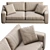 Sitka Boreal Gray Sofa: Modern Elegance for Your Space 3D model small image 4