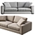 Sitka Boreal Gray Sofa: Modern Elegance for Your Space 3D model small image 5