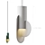 Minimalist Pendant Light NOOM Suprematic CS1 3D model small image 6