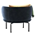 Modern La Cividina Soave Armchair 3D model small image 4