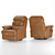 Modern Comfort Recliner Sofa 3D model small image 1