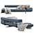 Flexform Sofa Wing: Modern, Stylish, and Versatile 3D model small image 2